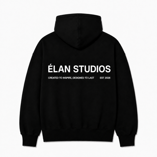 CORE HOODIE [BLACK/WHITE]