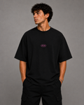 Oversized ÉLAN T-Shirt, Pink Text