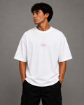 Oversized ÉLAN T-Shirt, Pink Text