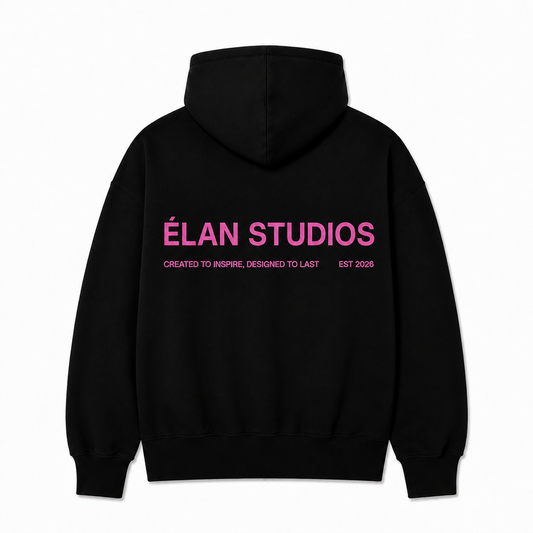 BLOOM HOODIE [BLACK/PINK]